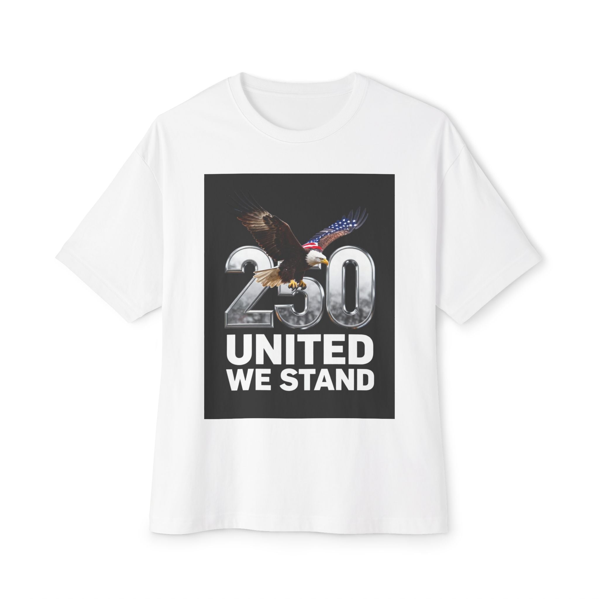 250 United We Stand T-Shirt — Patriotic Eagle Graphic Tee