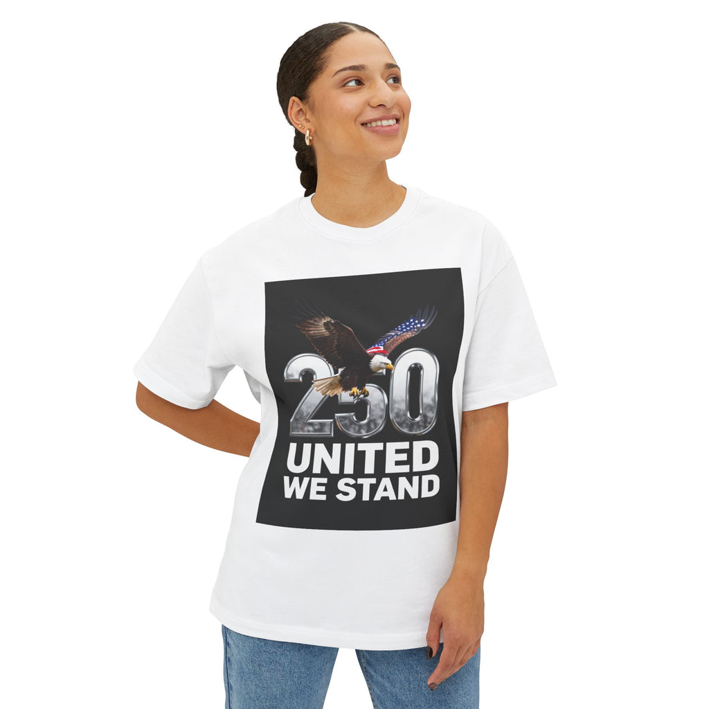 250 United We Stand T-Shirt — Patriotic Eagle Graphic Tee