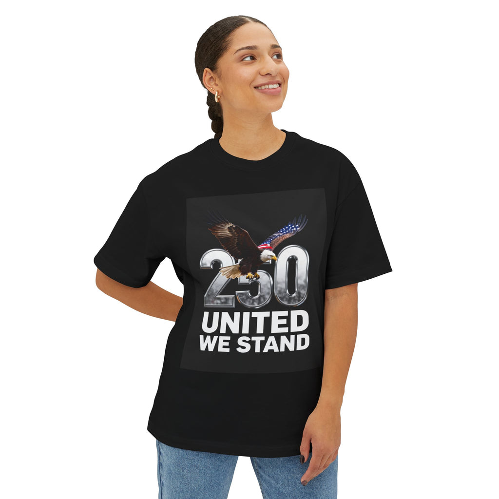 250 United We Stand T-Shirt — Patriotic Eagle Graphic Tee